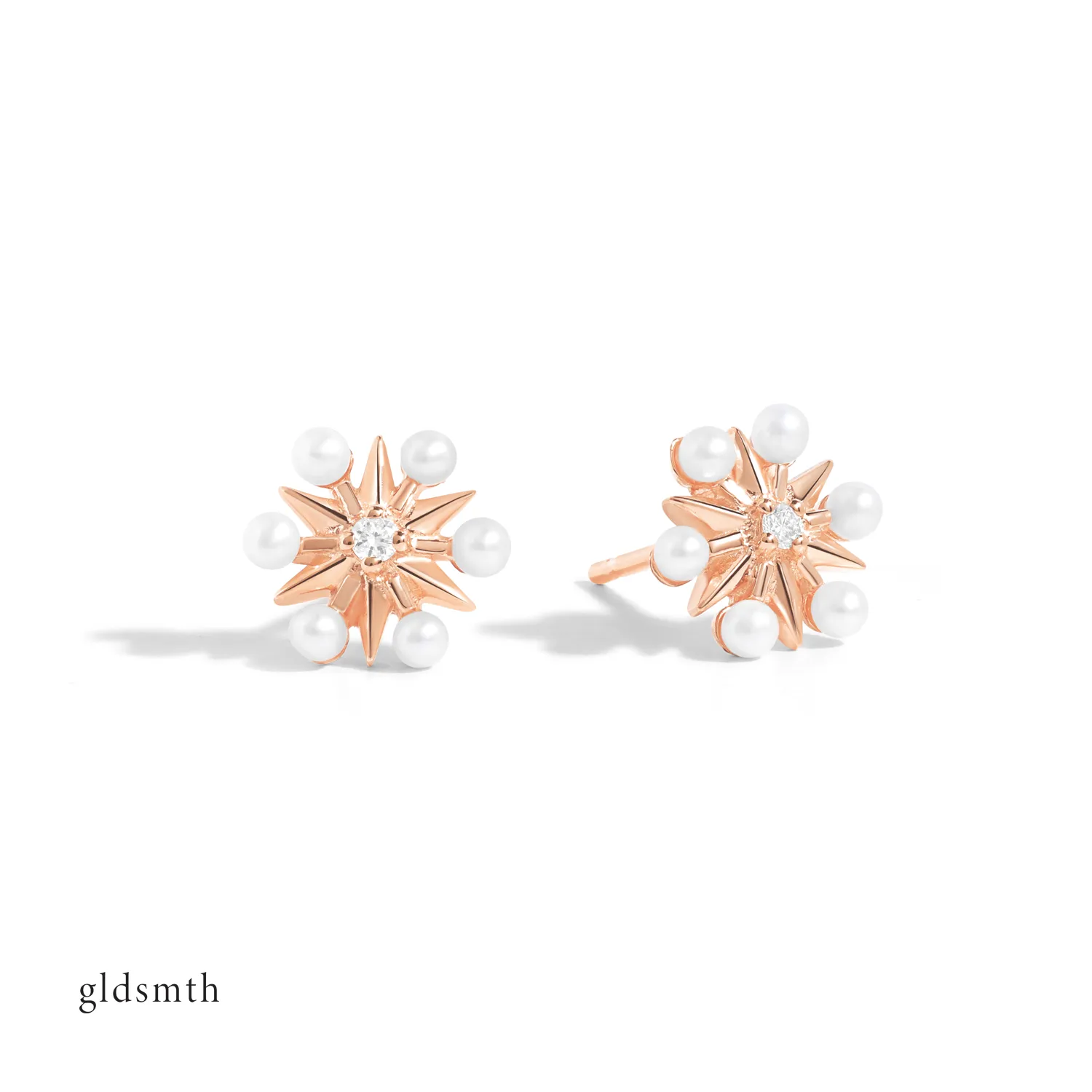 10k Rose Gold Elise Studs