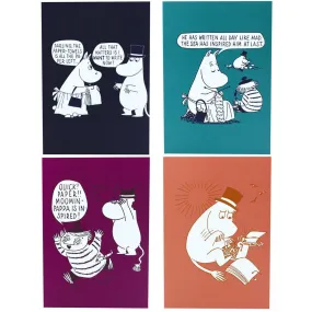 A6 Notebook Set of 4 Moominpappa I Want To Write Now