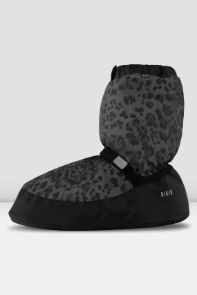 Adult Leopard Print Warm Up Booties