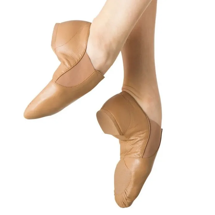 Bloch Ladies Tan Elasta Jazz Booties