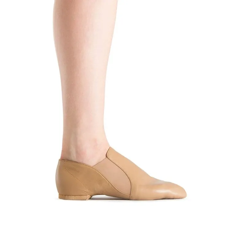 Bloch Ladies Tan Elasta Jazz Booties