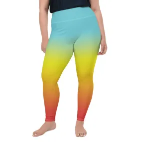 Bohemian Rainbow Plus Size Leggings