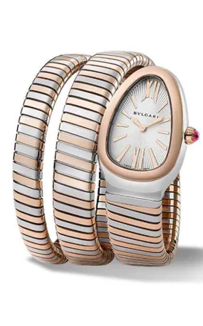 Bulgari Serpenti Tubogas Steel and Pink Gold Watch 102236