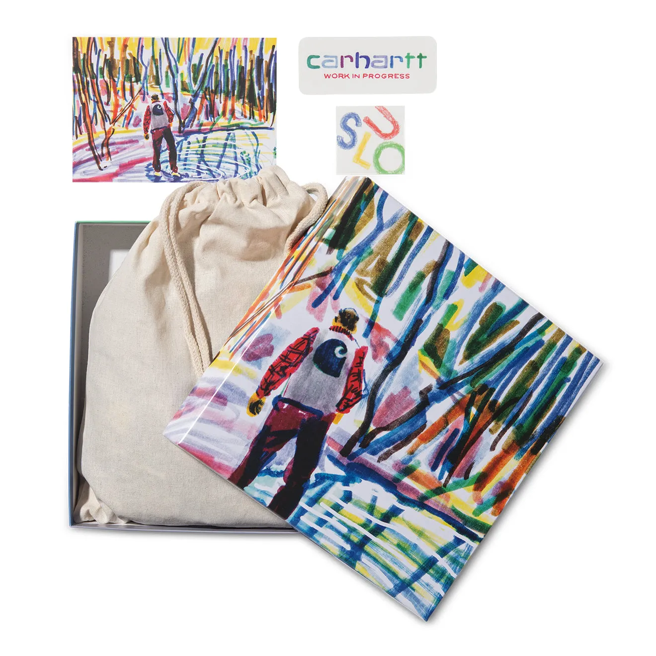 Carhartt WIP Ollie Mac Icy Lake Puzzle Multicolor