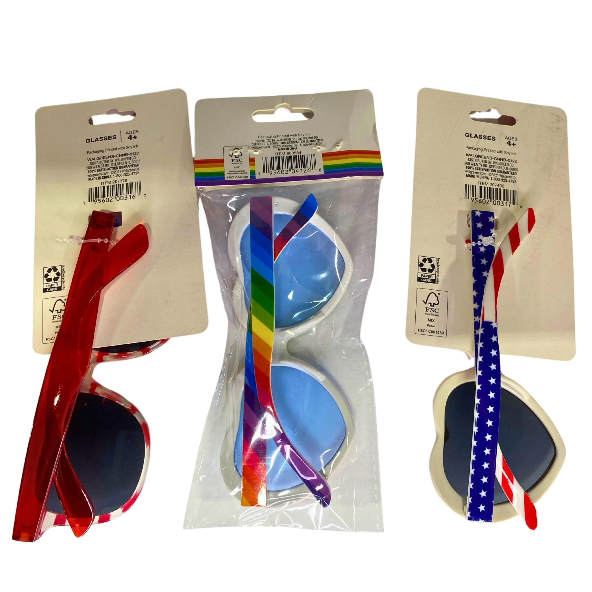 Fun Glasses include 4th Of July & Multicolor (130 Pcs Lot)