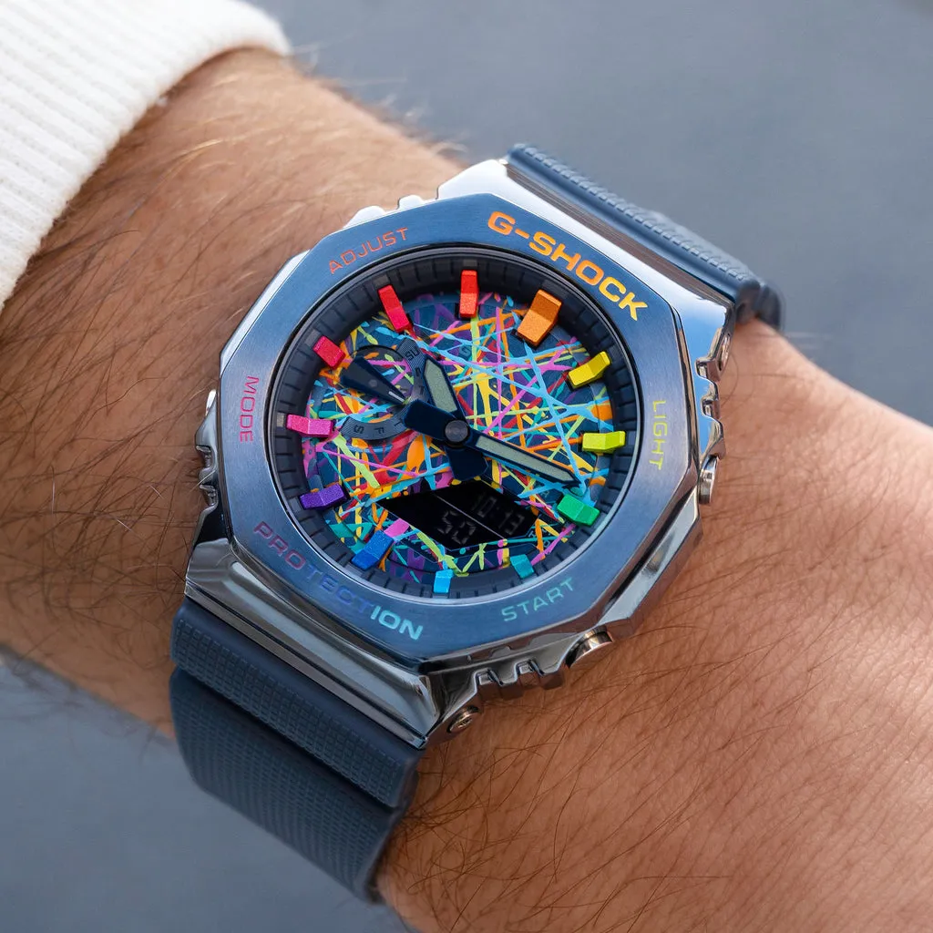 G-Shock CasiOak Blue Freak Rainbow