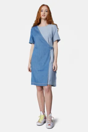 Genie Wrap Denim Dress