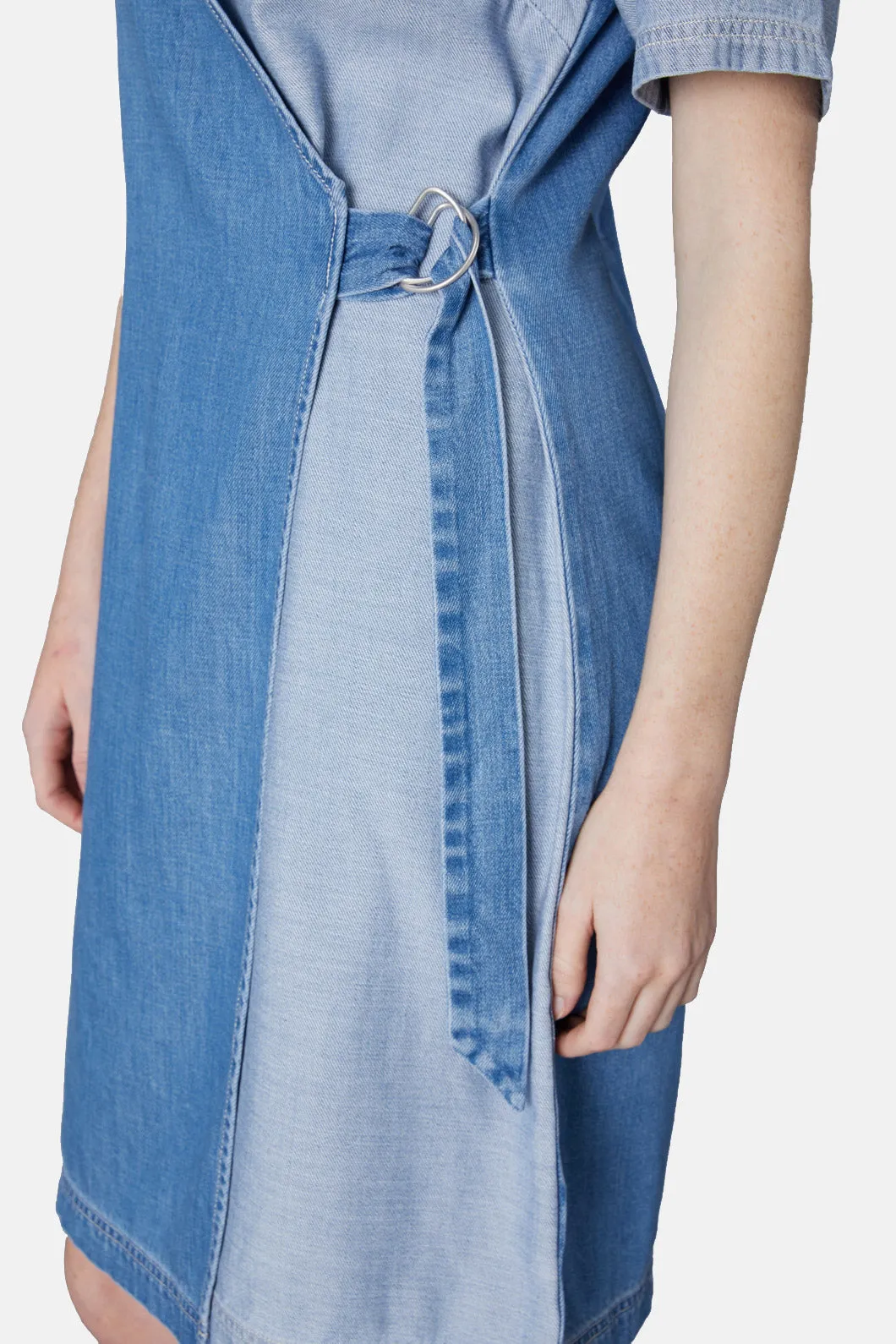 Genie Wrap Denim Dress