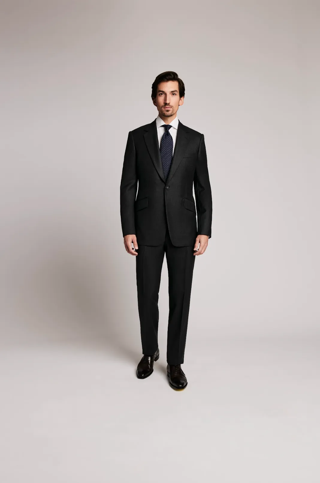 Grey Wool Twill Suit