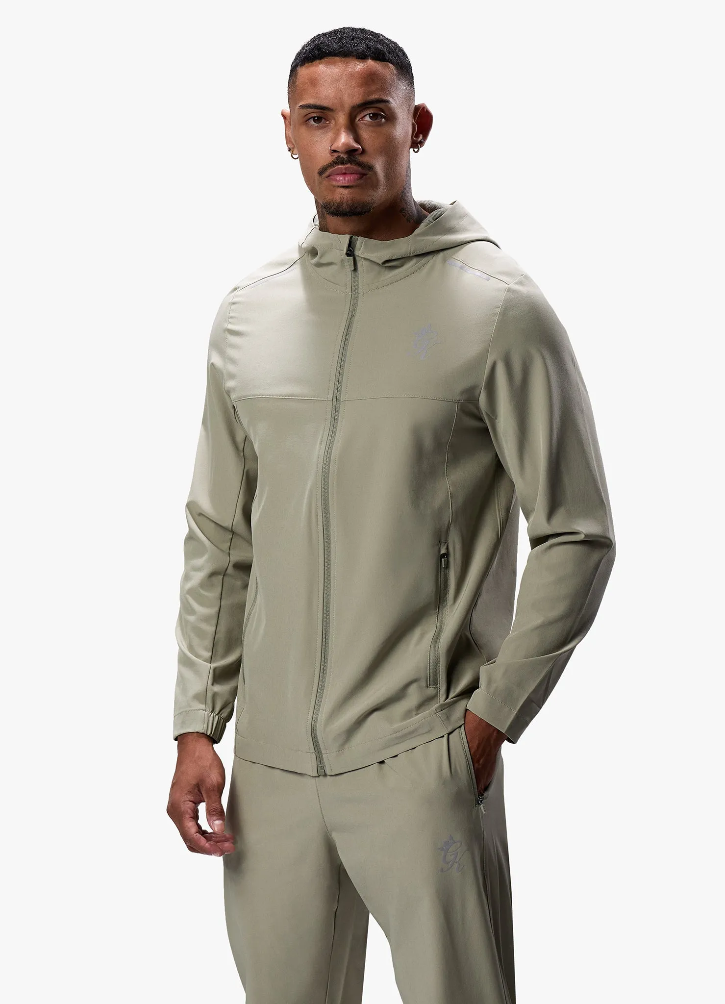 Gym King Flex Woven Tracksuit - Soft Khaki