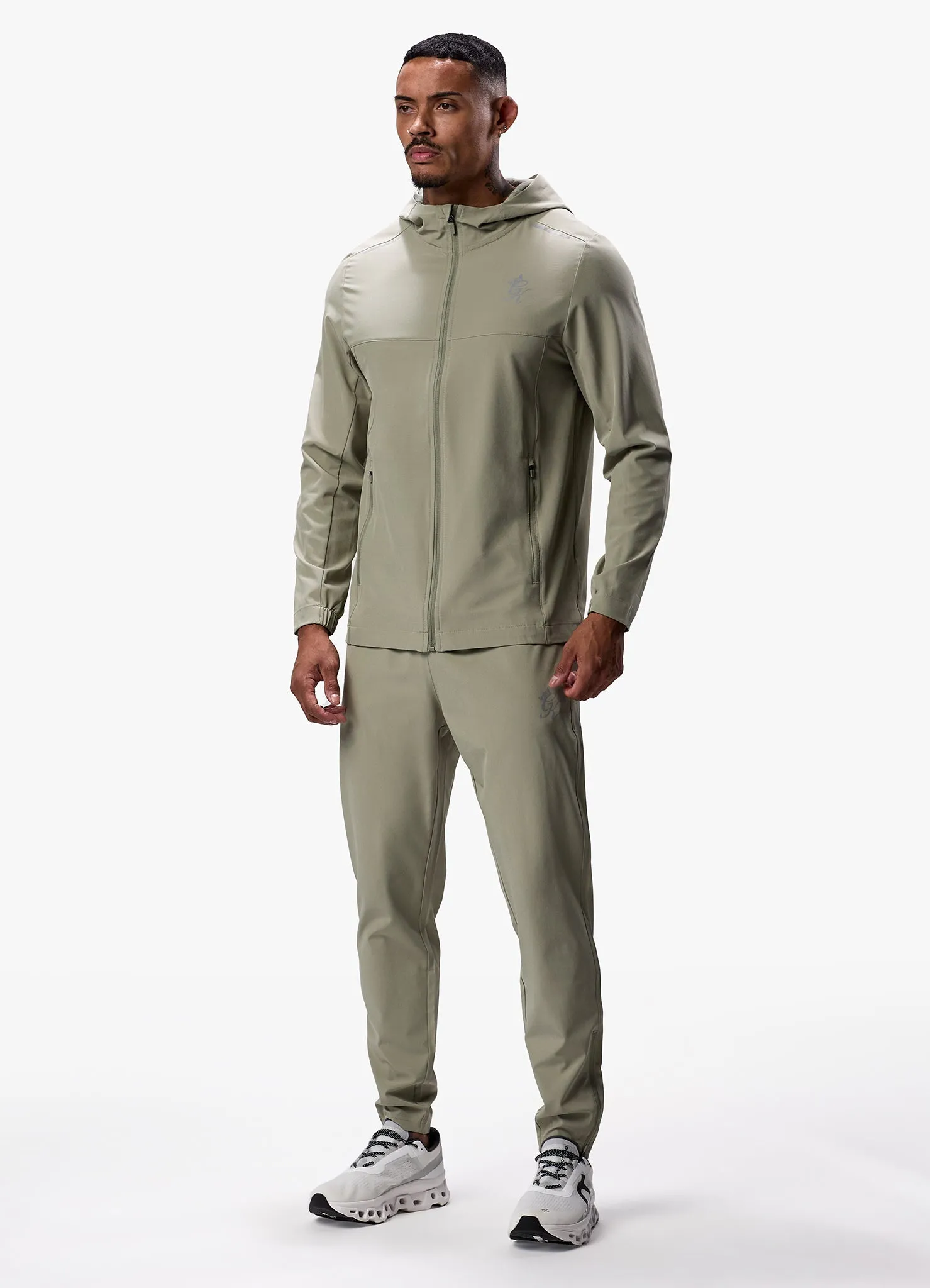 Gym King Flex Woven Tracksuit - Soft Khaki