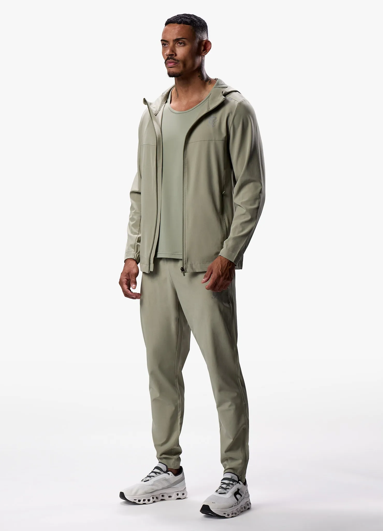 Gym King Flex Woven Tracksuit - Soft Khaki