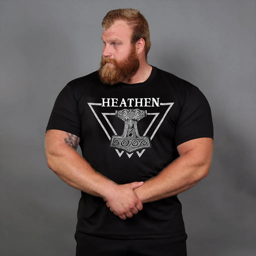 Gym Short-sleeve, Heathen, Black