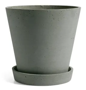 HAY Flowerpot with Saucer - XL Green