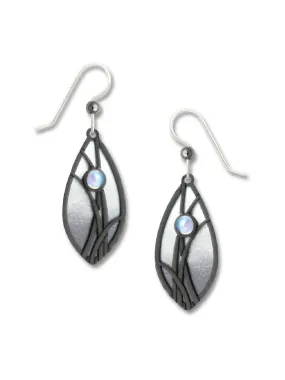 Iridescent Almond Earrings by Adajio