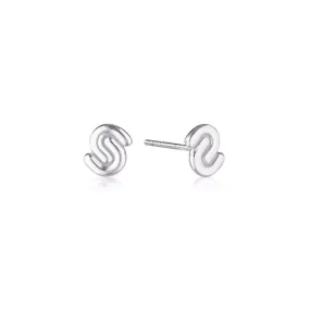 LINDA TAHIJA Two Fold Stud SILVER