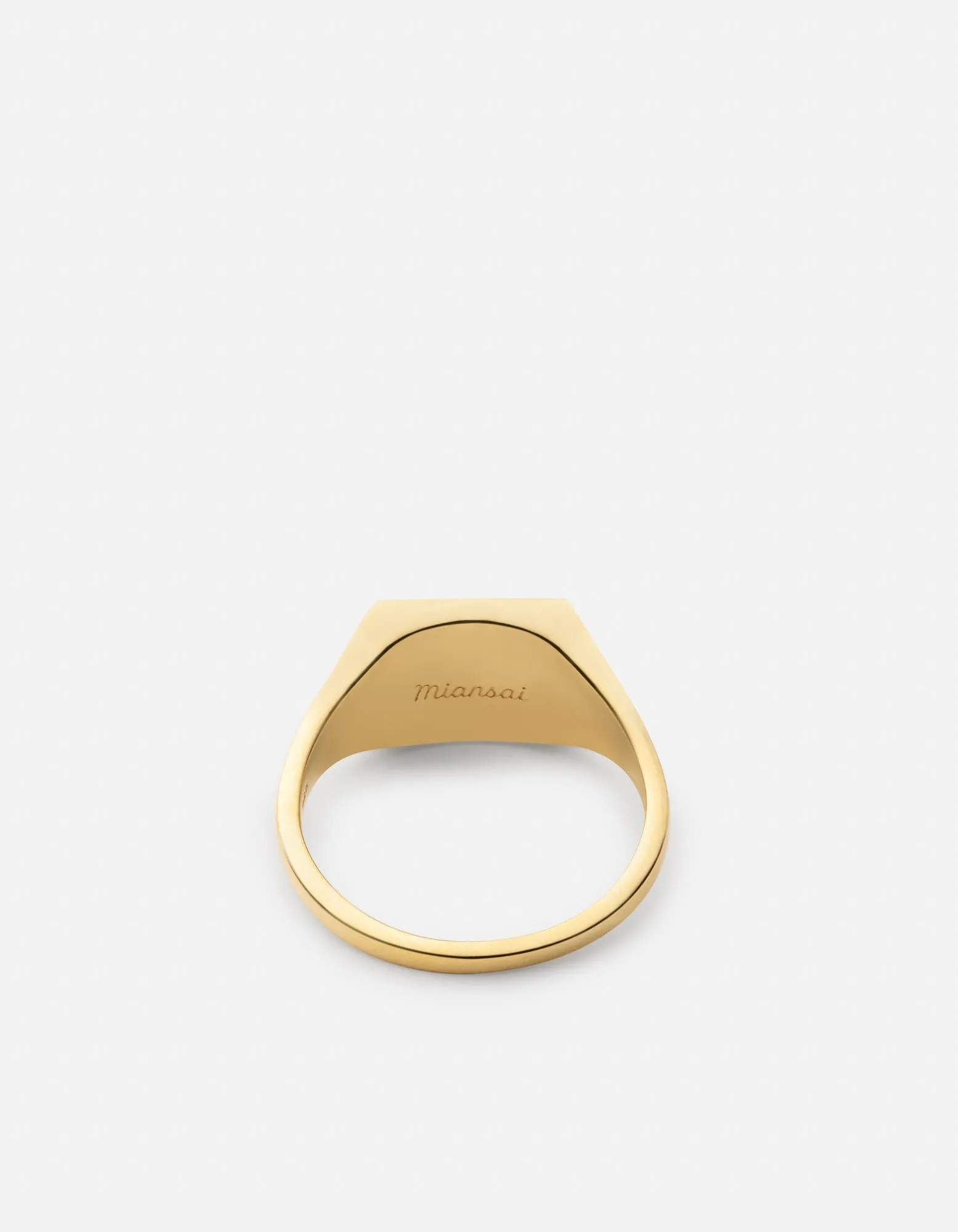 Lineage Ring, Gold Vermeil/Green