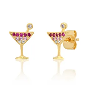 Martini Glass Studs