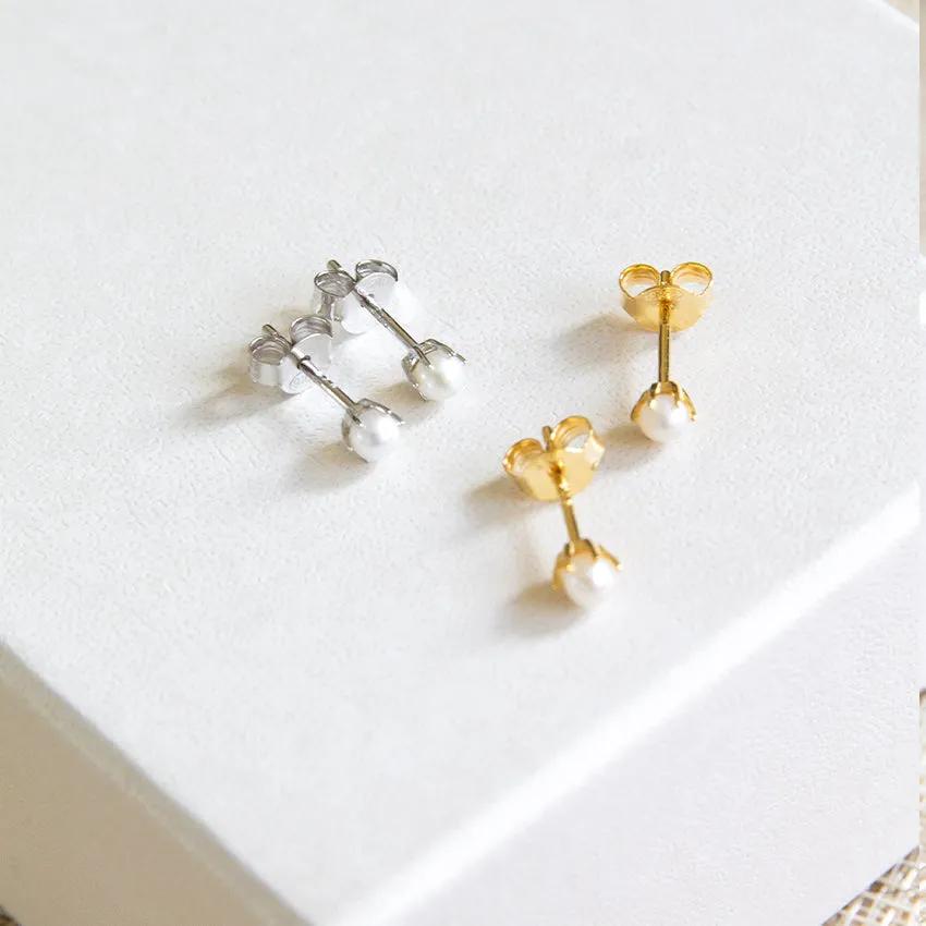 Mini Freshwater Pearl Studs