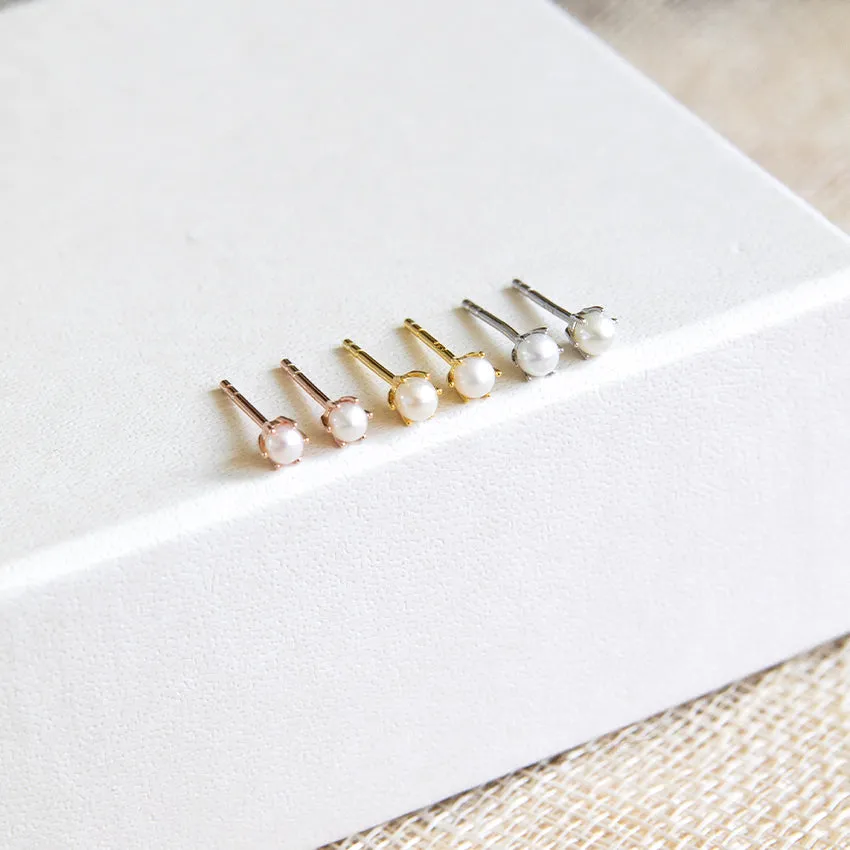 Mini Freshwater Pearl Studs