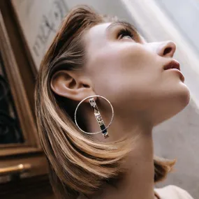 Mono Earring VOYAGE MANHATTAN Black SI