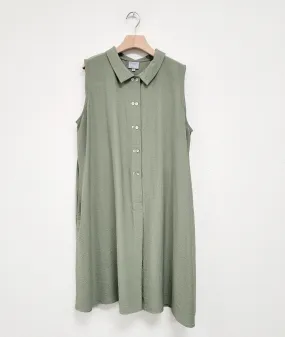 Niche - Rayon - Twinbutton Dress - Moss