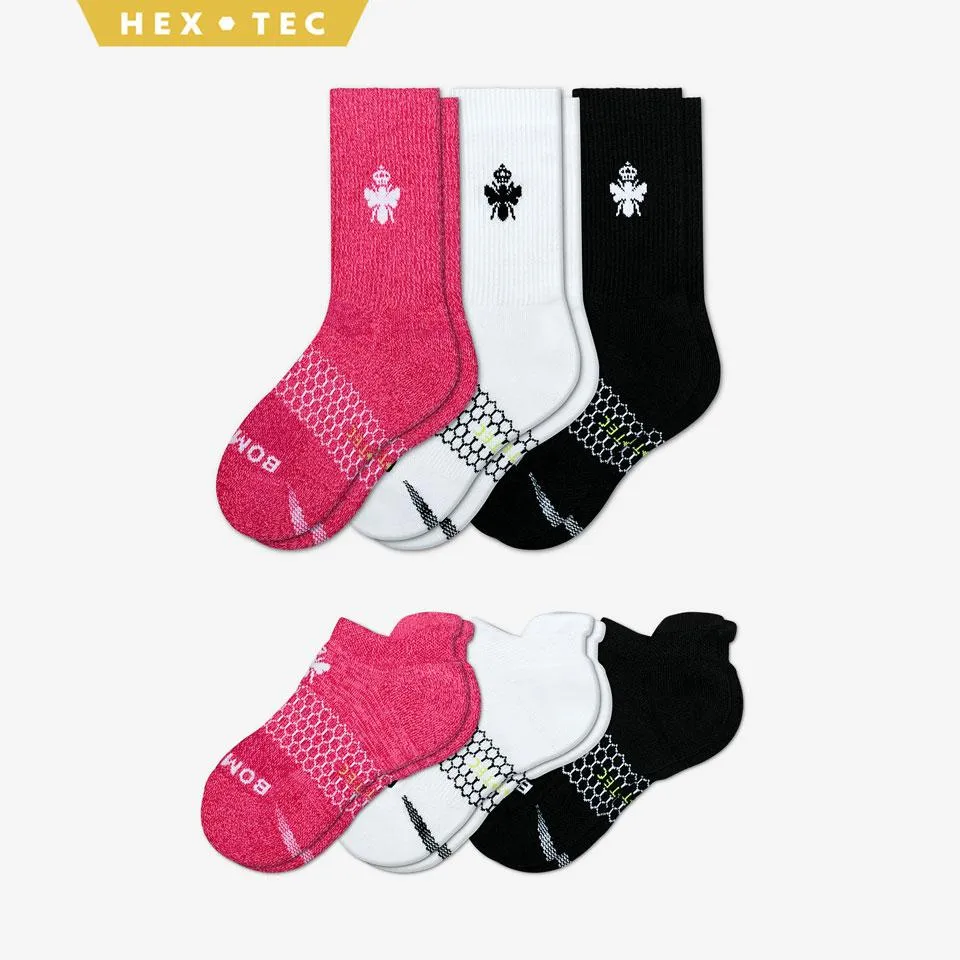 Youth All-Purpose Active Calf & Ankle Sock 6-Pack