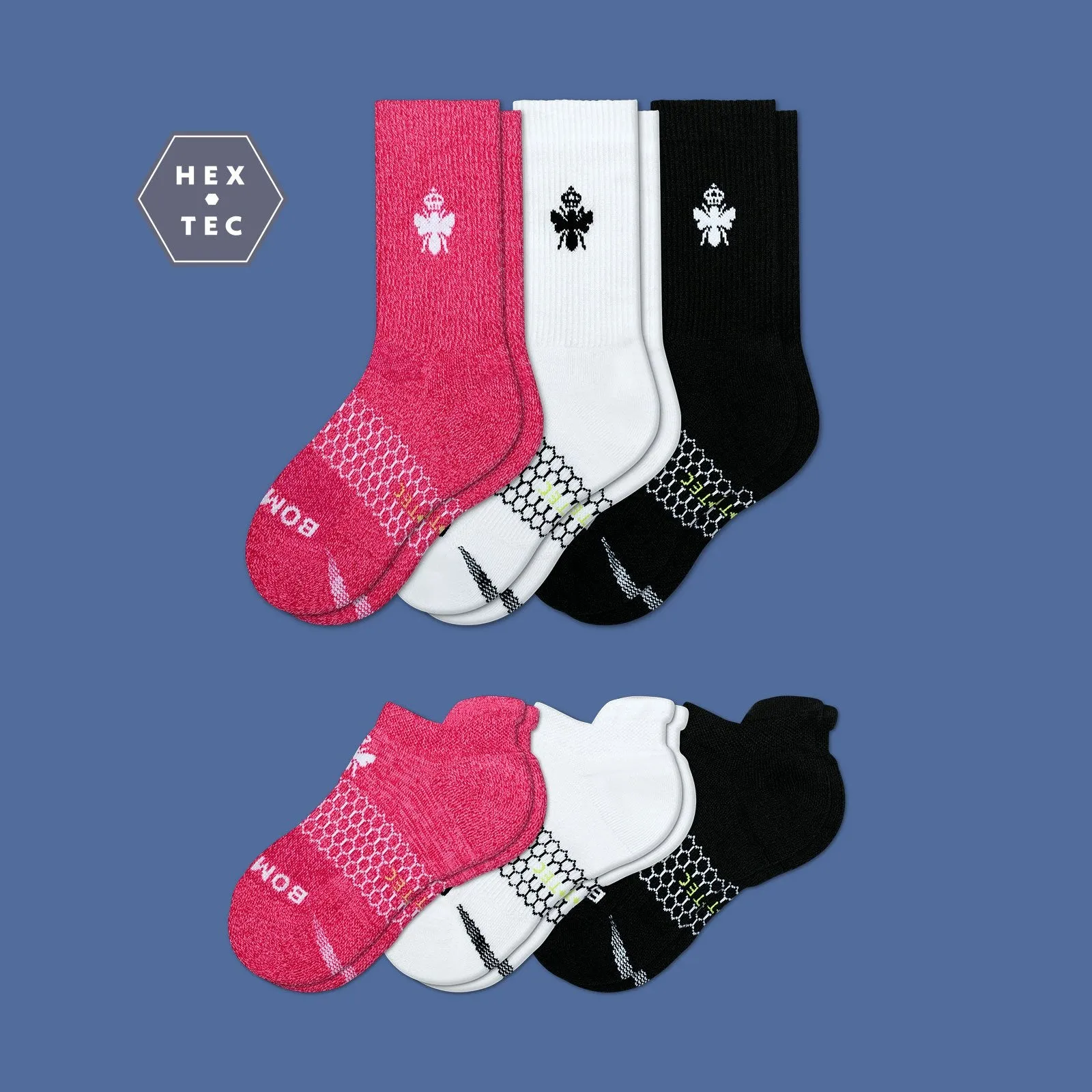 Youth All-Purpose Active Calf & Ankle Sock 6-Pack